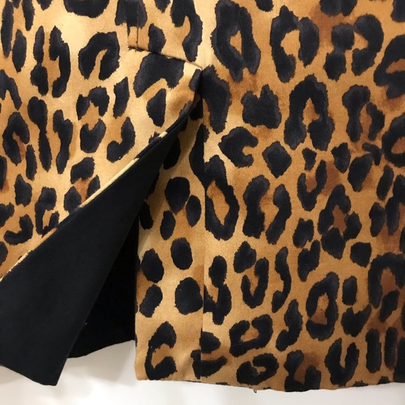 Reversible Black Cheetah Print Coat Jacket Jones New York Oversized Small S/M - Picture 12 of 14